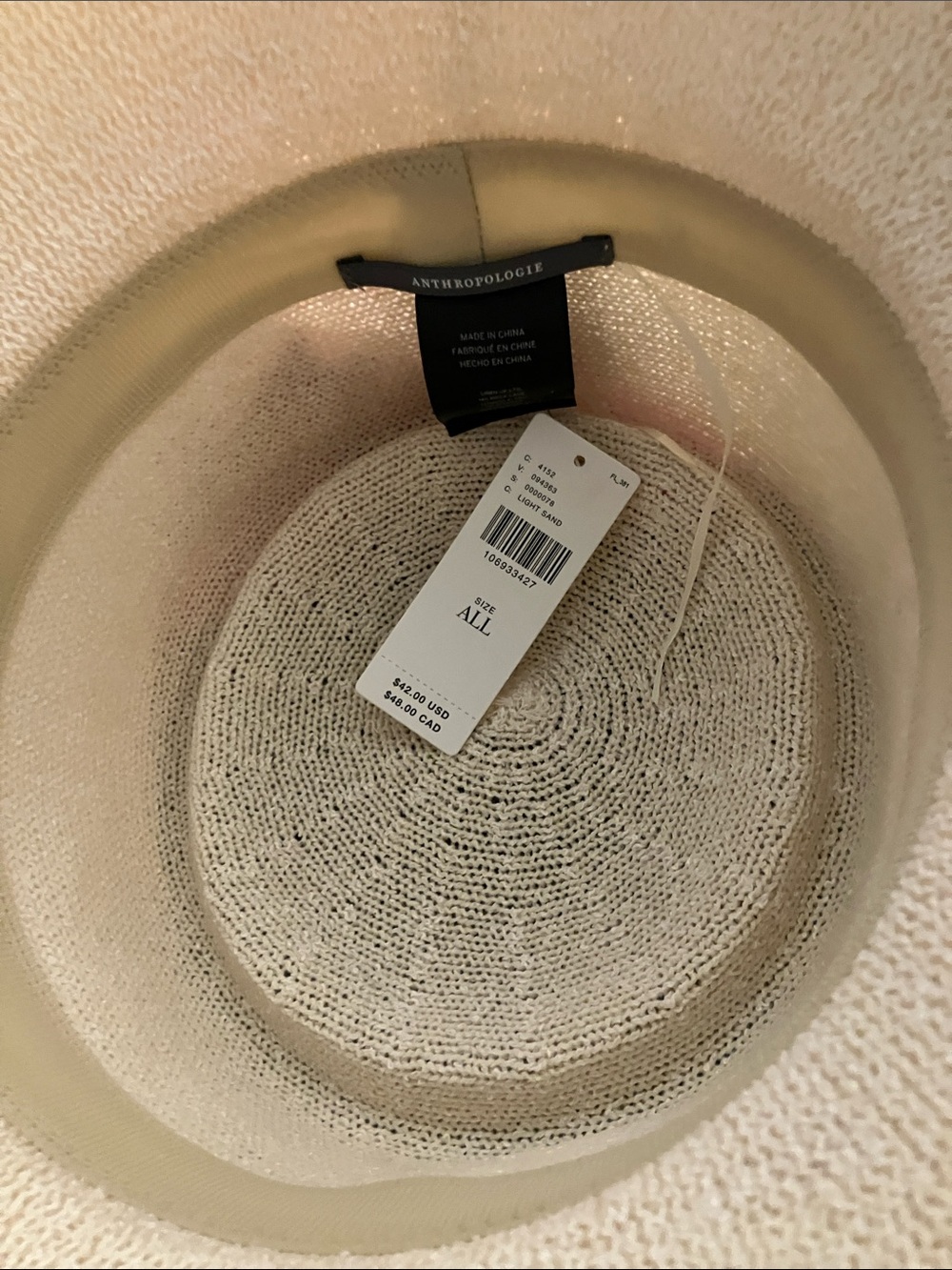 Anthropologie Nubby Bucket Hat NWT - Picture 2 of 3